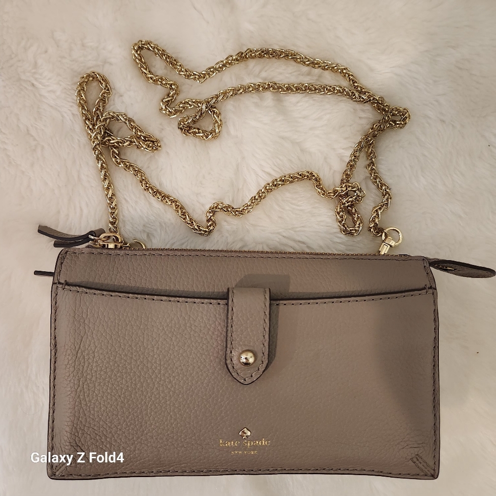 Kate Spade Gray Jackson Small Tab Crossbody Bag